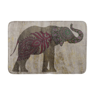 Zen-Stammes- Elefant Badematte