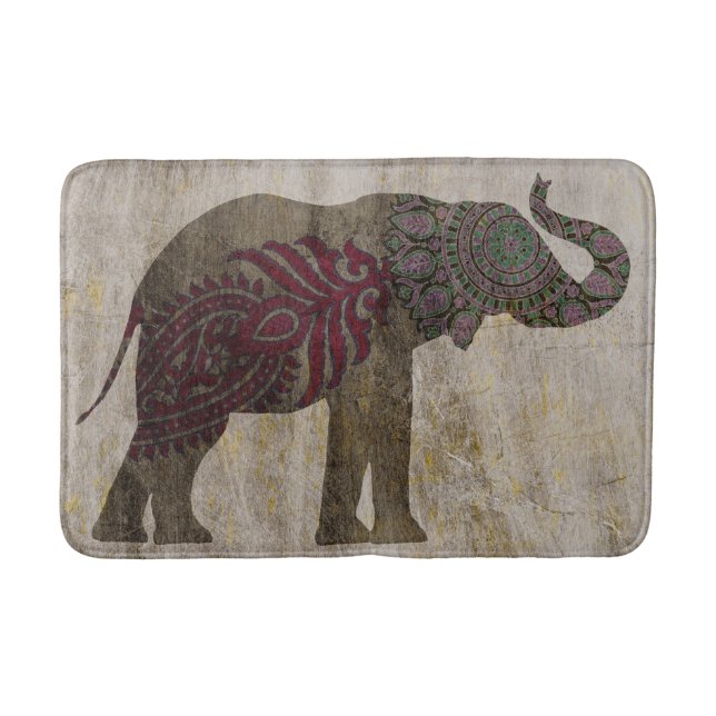 Zen-Stammes- Elefant Badematte (Vorderseite)