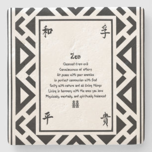 Zen Steinuntersetzer