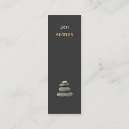 Zen Stones Business Card Mini Visitenkarte