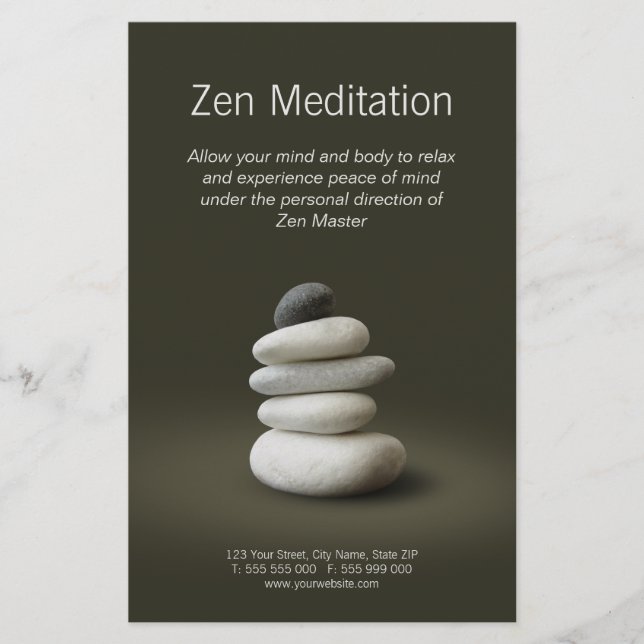 Zen Stones Flyer (Vorne)