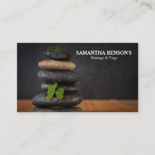 Zen Stones Massage-Therapeut Visitenkarte