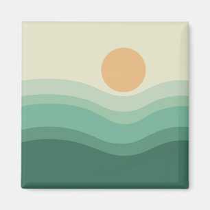 Zen Sun & Waves Magnet