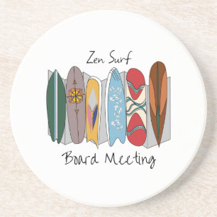Zen-Surfbrett-Meeting Getränkeuntersetzer