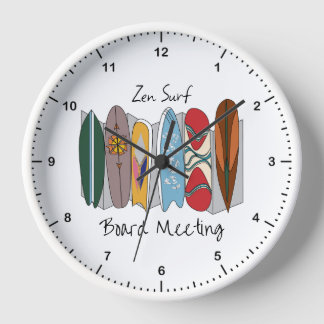 Zen-Surfbrett-Meeting Uhr
