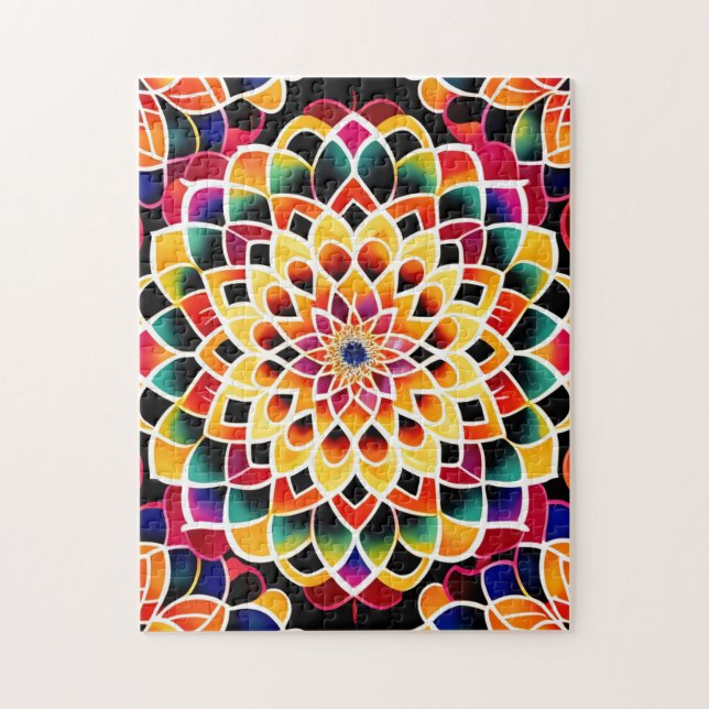 Zen Süße Farbige Mandala (Vertikal)