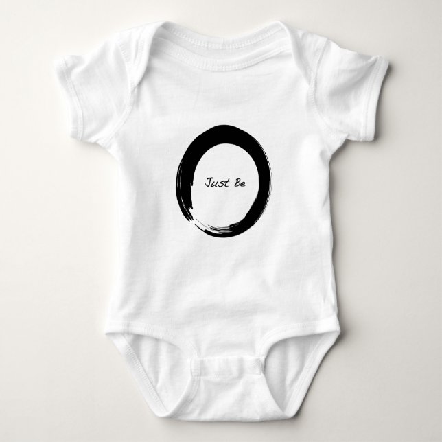 Zen-Symbol mit "Just Be" Baby Strampler (Vorderseite)
