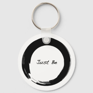 Zen-Symbol mit "Just Be" Schlüsselanhänger