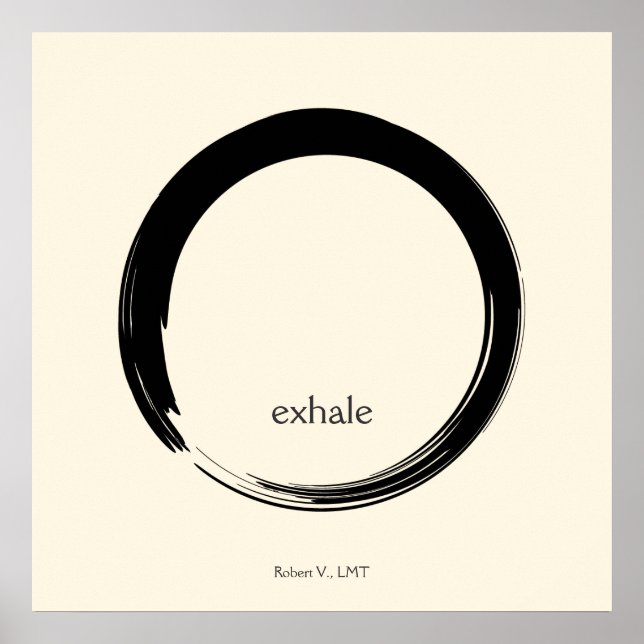 Zen-Symbol Poster (Vorne)