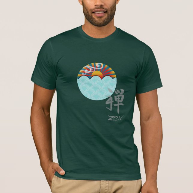 Zen-T - Shirt mit Wind und Wasser (Vorderseite)