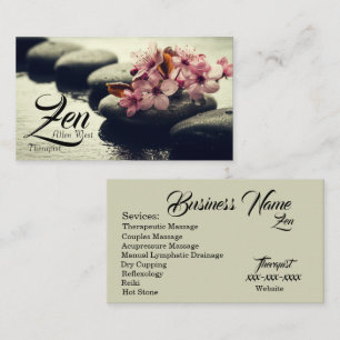 Zen Therapy Business Card Visitenkarte