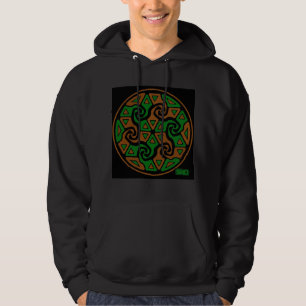 Zen-Tri Pfeile (gebrannte Orange und Grün) Hoodie