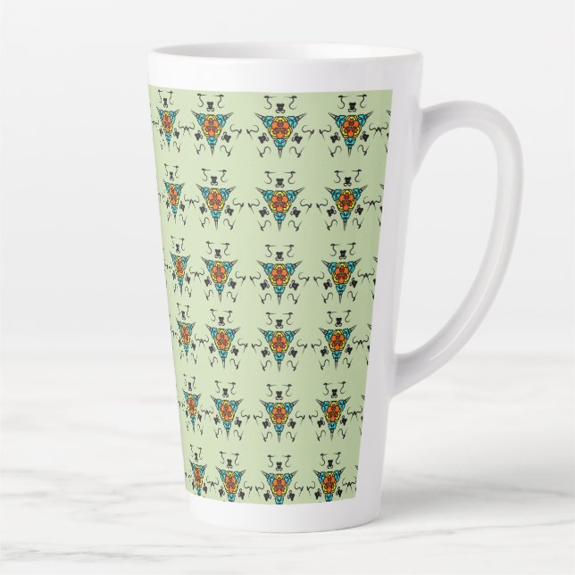 Zen Tribal Totem" Milchtasse (Rechts)