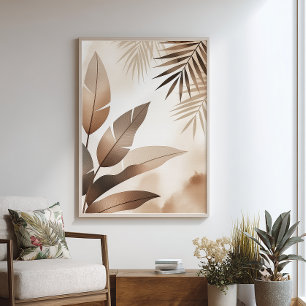 Zen Tropical - Poster minimaliste - Art Mur Neutre