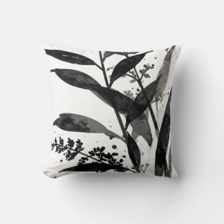Zen-Tusche-Waschflora-Lotus-Kissen Kissen