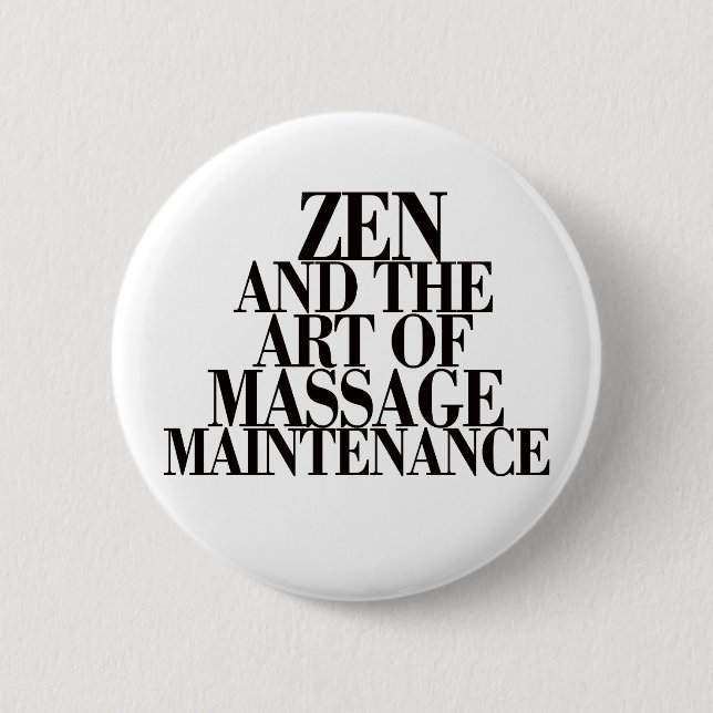 ZEN u. die Kunst der MASSAGE Button (Vorderseite)
