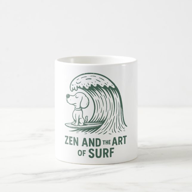 Zen und die Kunst des Surfs Kaffeetasse (Mittel)