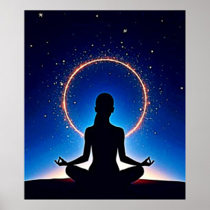Zen unter Sternen: Kosmische Meditation Poster