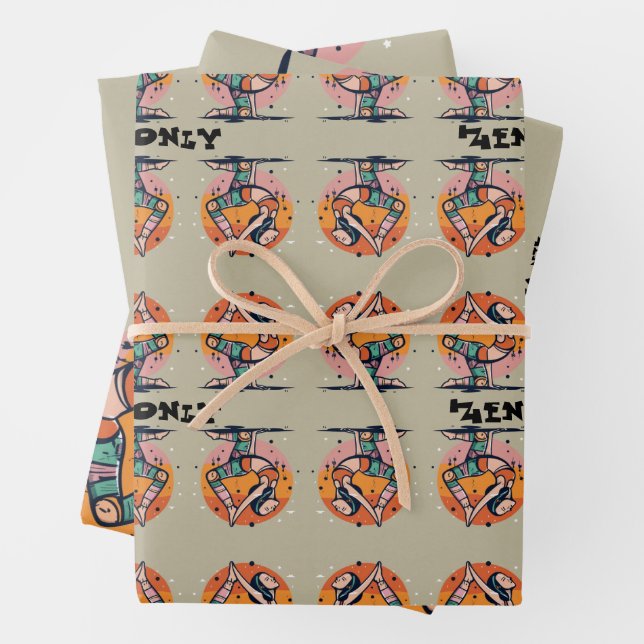 Zen Vibes Nur Geschenkpapier Set (Beispiel)
