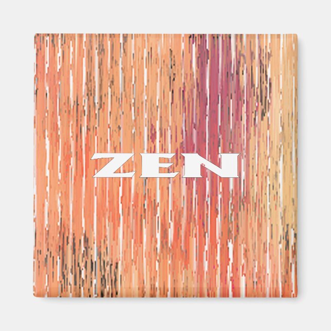 Zen-Viereckmagnet Magnet (Vorne)