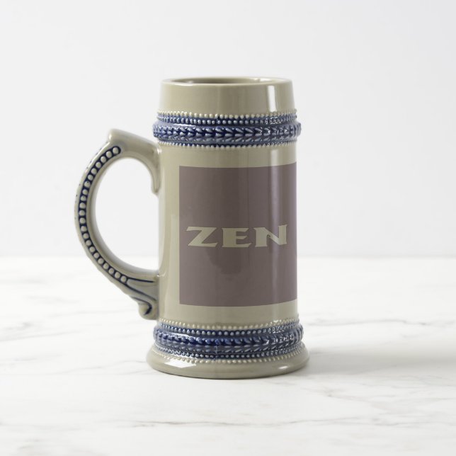 Zen-Weißgraustein Bierglas (Links)