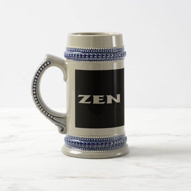 Zen Weißschwarstein Bierglas (Links)