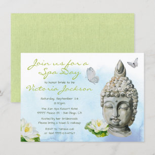 Zen Wellness-Center Bridal Dusche Einladung