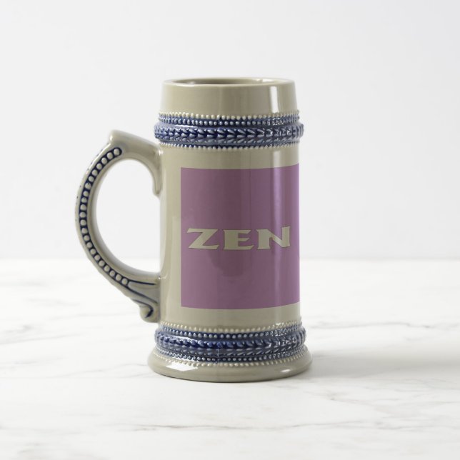 Zen white lilac stein bierglas (Links)