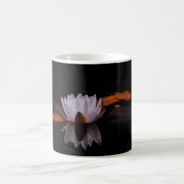 Zen White Lotus Blume Kaffeetasse