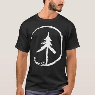 Zen wie Kreis mit einfachem Baum und Tettich Breat T-Shirt