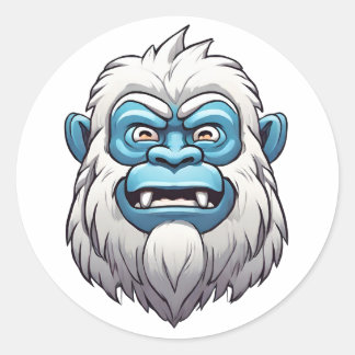 Zen-Yeti Runder Aufkleber