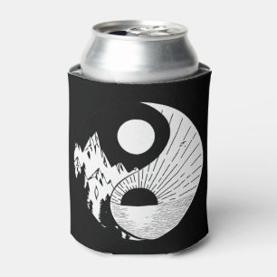 Zen Yin Yang Schwarz-weiß Dosenkühler
