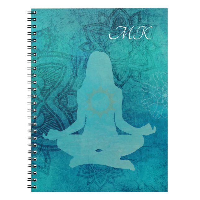 Zen Yoga Lotus Meditation Writer’s Notizblock (Vorderseite)