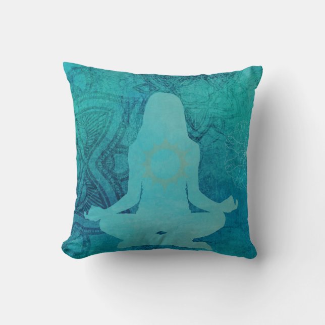 Zen Yoga Meditation Chakra Herz Kissen (Vorderseite)