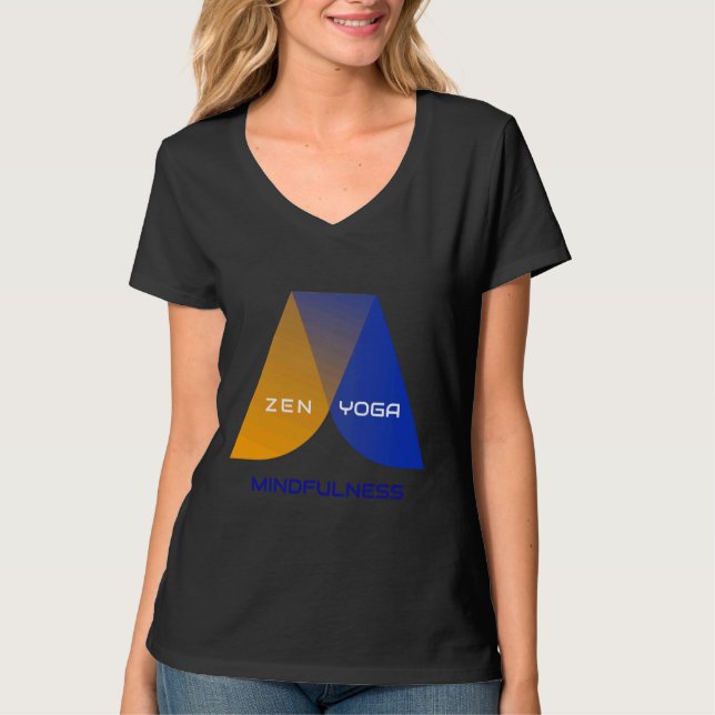 Zen Yoga Mindfulness 9 T-Shirt (Vorderseite)
