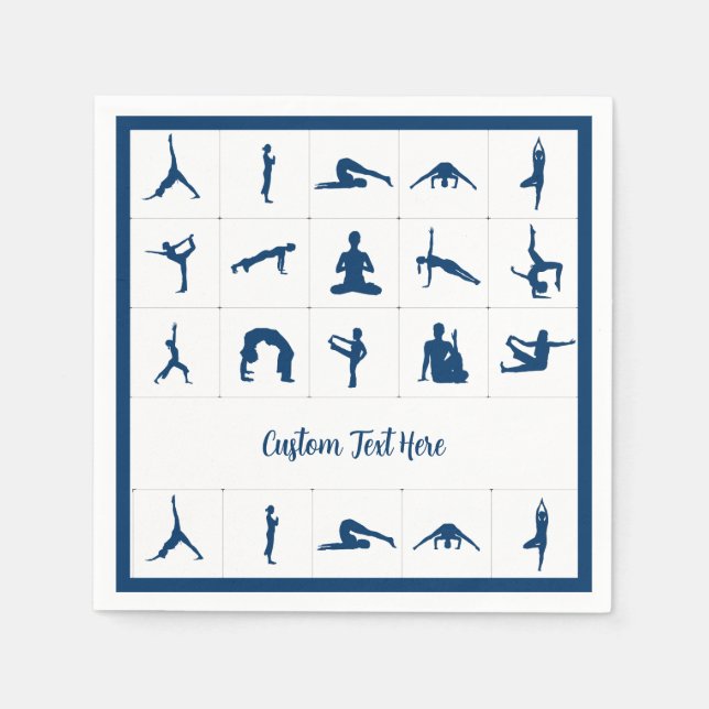 Zen Yoga Positions Besondere Anlass Namaste Serviette (Vorderseite)