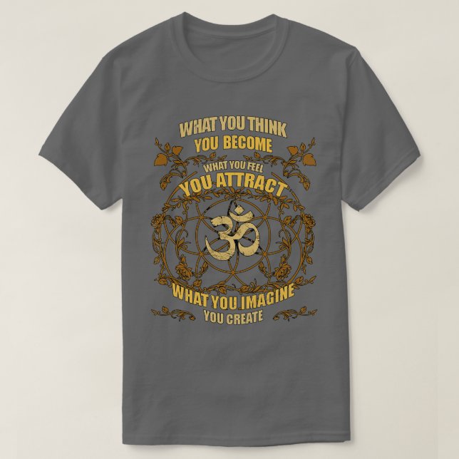 Zen Yoga, was Sie denken zu werden T-Shirt (Design vorne)