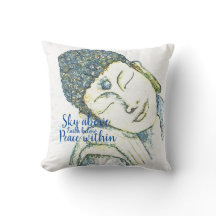 Zen Zitat Buddha Wasserfarben Kunstwürfelpilz