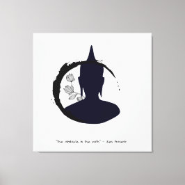 Zen Zitat: Weisheit und Meditation Leinwanddruck