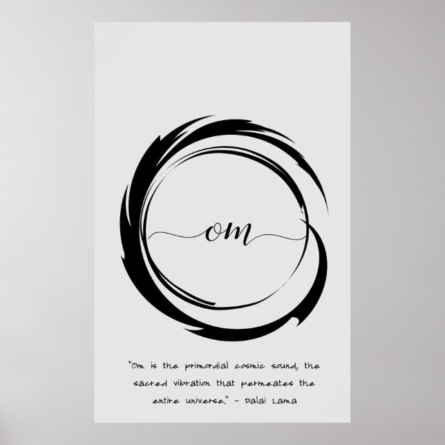 Zen Zitat: Weisheit und Meditation Poster (Vorne)