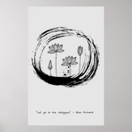 Zen Zitat: Weisheit und Meditation Poster