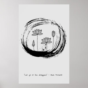 Zen Zitat: Weisheit und Meditation Poster