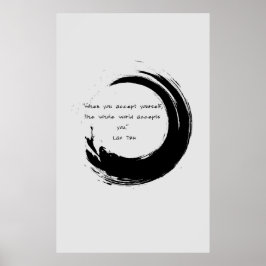 Zen Zitat: Weisheit und Meditation Poster