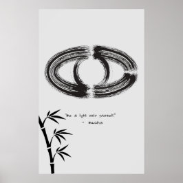 Zen Zitat: Weisheit und Meditation Poster
