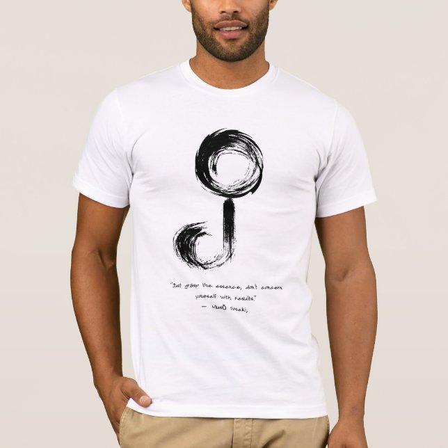 Zen Zitat: Weisheit und Meditation T-Shirt (Vorderseite)