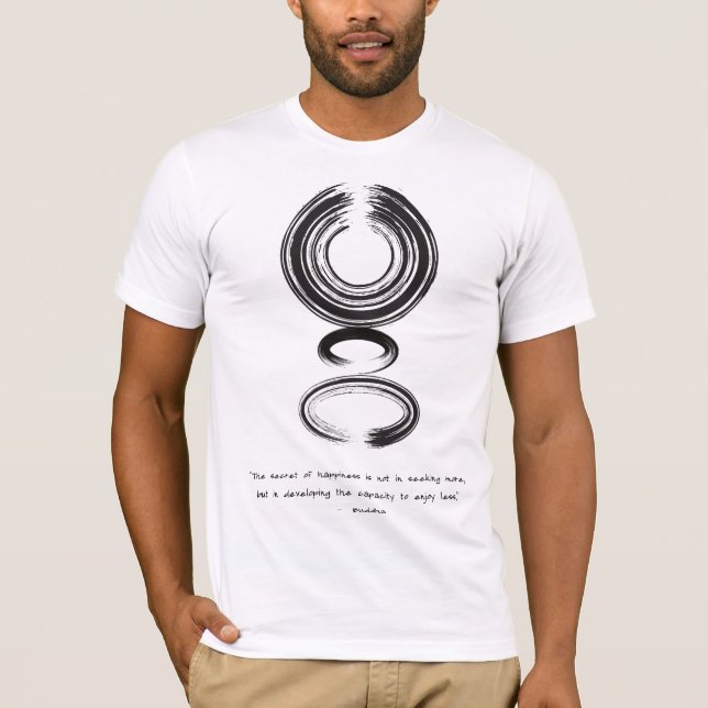 Zen Zitat: Weisheit und Meditation T-Shirt (Vorderseite)