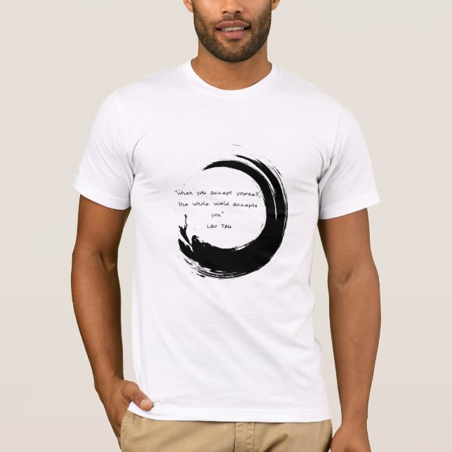 Zen Zitat: Weisheit und Meditation T-Shirt (Vorderseite)