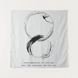 Zen Zitat: Weisheit und Meditation Wandteppich