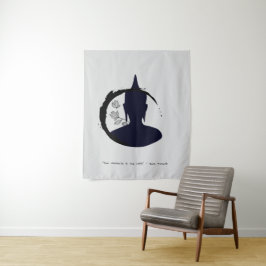 Zen Zitat: Weisheit und Meditation Wandteppich