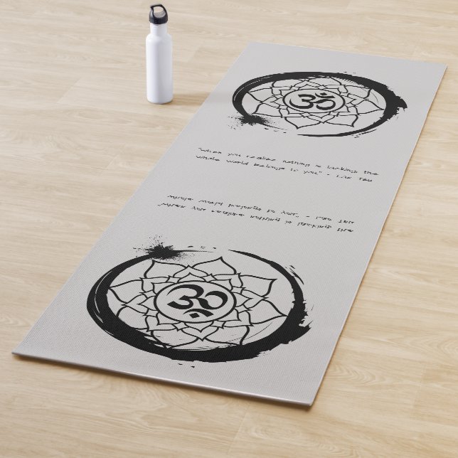 Zen Zitat: Weisheit und Meditation Yogamatte (Beispiel)